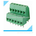 factory electrical 5.0mm 5.08mm pitch screw double row terminal block